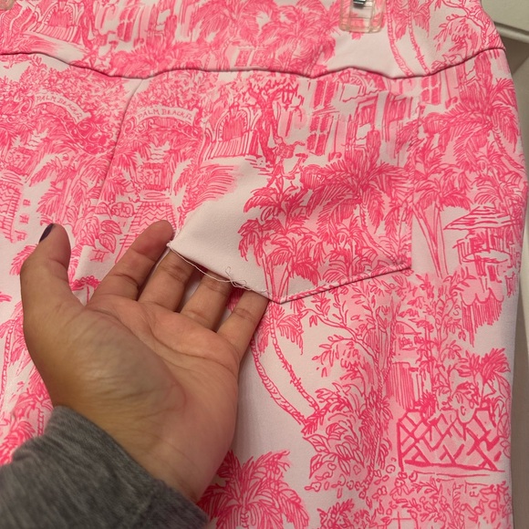 EUC Lilly Pulitzer Corso Crop Anniversary Toile - Picture 5 of 6